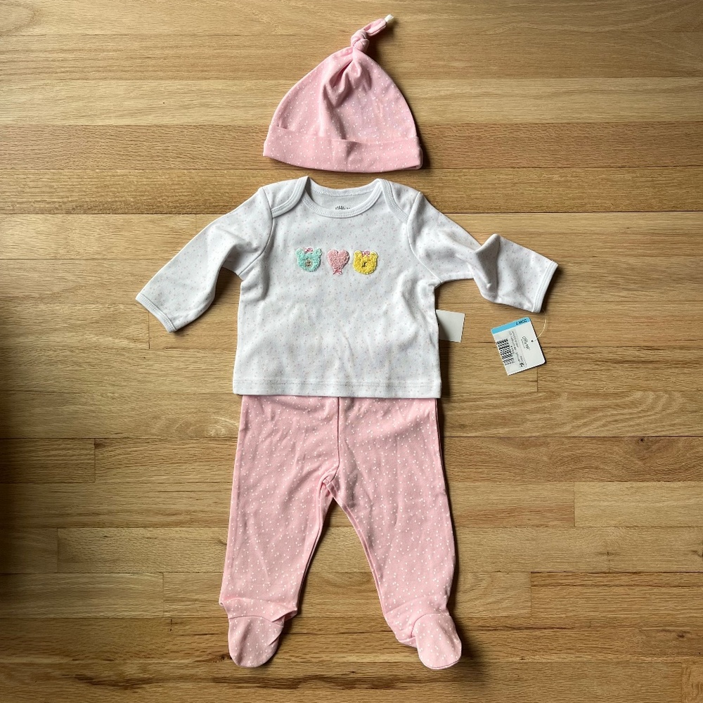NWT Little Me 2 PC Set w/ Hat